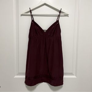 ✨2 for $20 / 3 for $25 ✨ Wilfred by Aritzia Silk Empire Waist Lace Tank Size XS